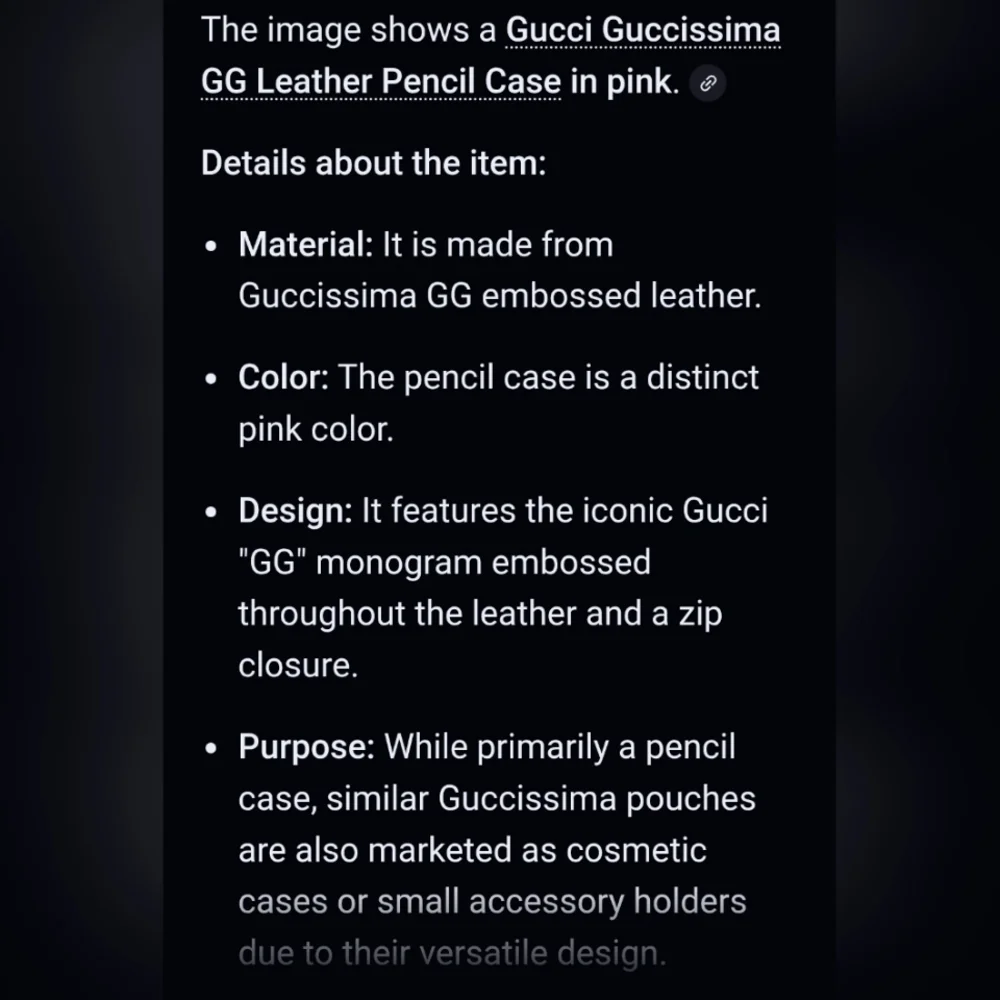 Gucci Cosmetic Pencil Case